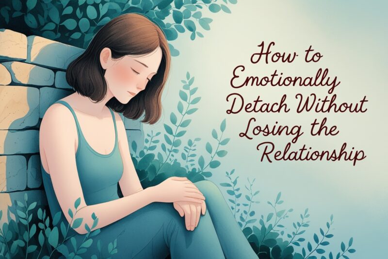 How to Emotionally Detach Without Losing the Relationship