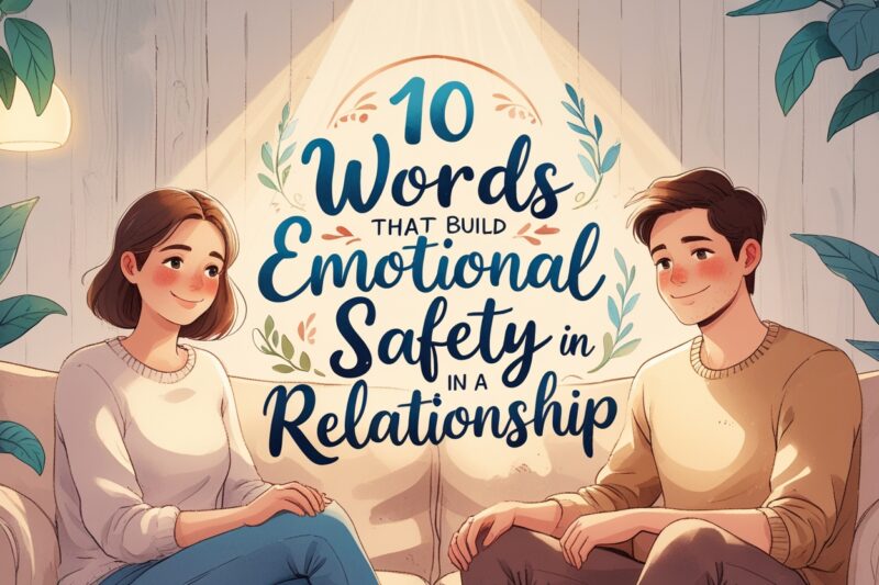 10 Words That Build Emotional Safety in a Relationship