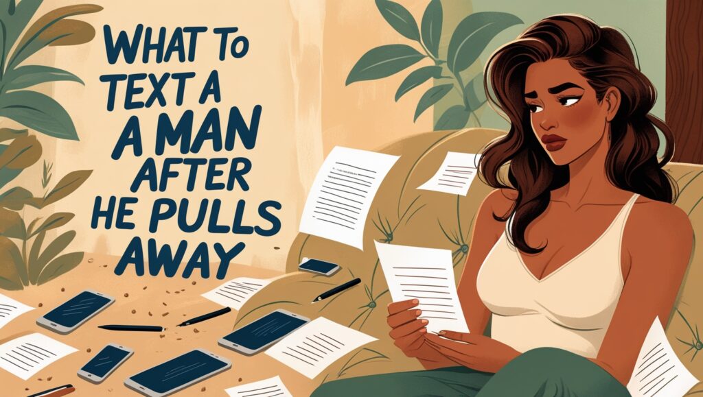 What to Text a Man After He Pulls Away