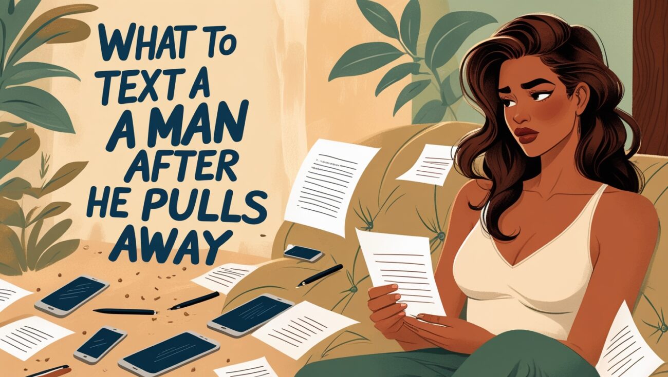 What to Text a Man After He Pulls Away