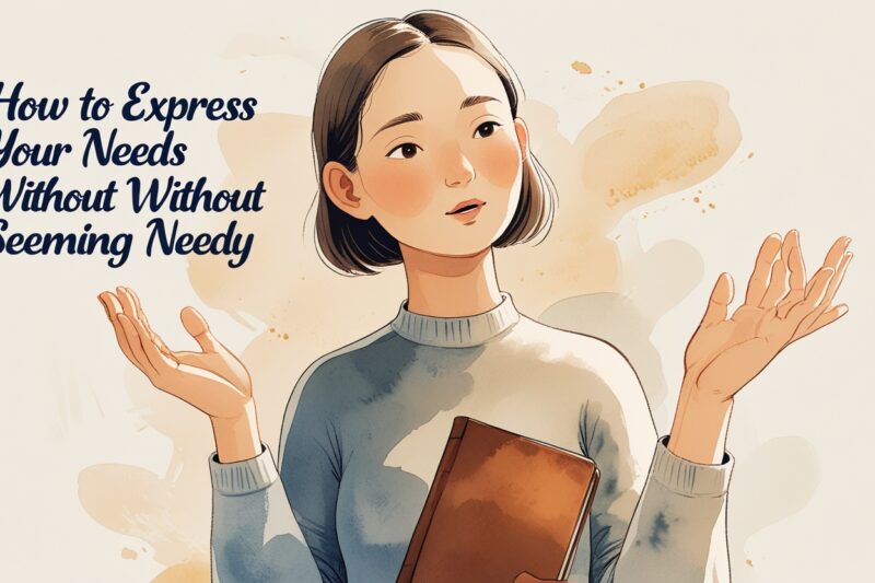 How to Express Your Needs Without Seeming Needy