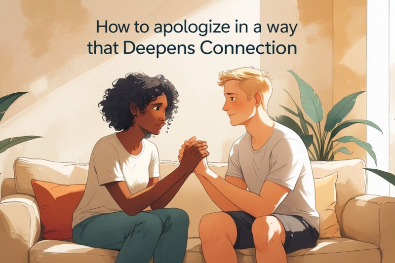 How to Apologize in a Way That Deepens Connection